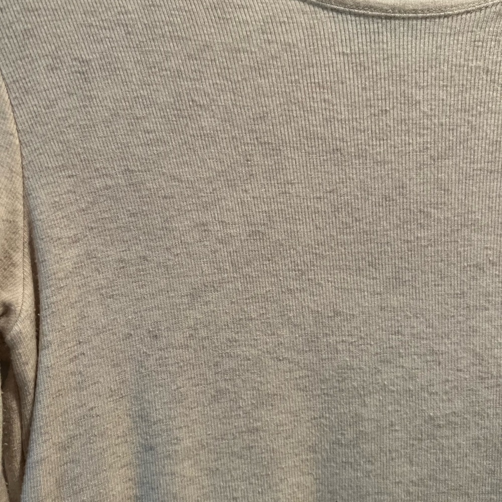 ATM Cream Ribbed Sweater Top - Picture 3 of 3